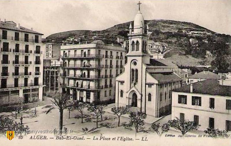 Bab el oued  la place et l eglise.jpeg - Bab el oued, la place et l'église