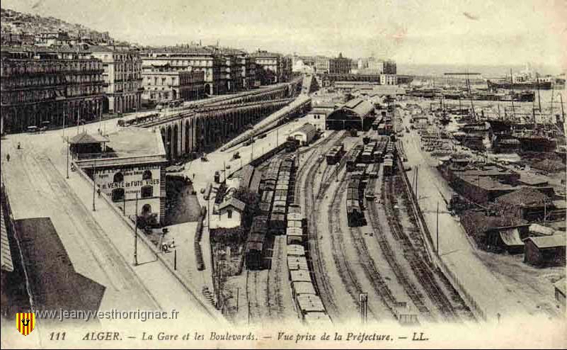 La gare et les Boulevards  vue de la Prefecture.jpeg - La gare et les Boulevards, vue de la Préfecture