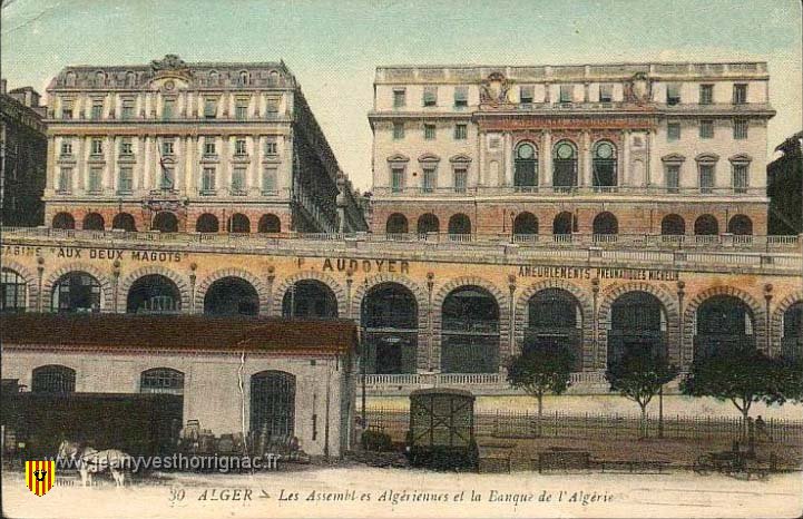Les Assemblees Algerienne et la Banque de l Algerie.jpeg - Les Assemblées Algériennes et la Banque de l'Algérie