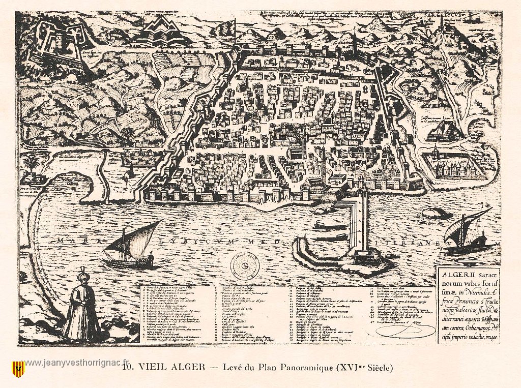 Vieil Alger Levee duPlan panoramique XVI siecle.JPG - Vieil Alger, Levee du Plan panoramique (XVIe siècle)