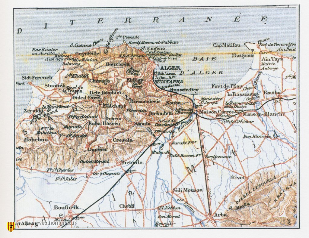 Plan d Alger et ses quartiers.JPG - Plan d'Alger et de ses quartiers