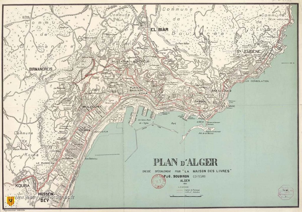 btv1b8459009z.JPEG - Plan d'Alger en 1931