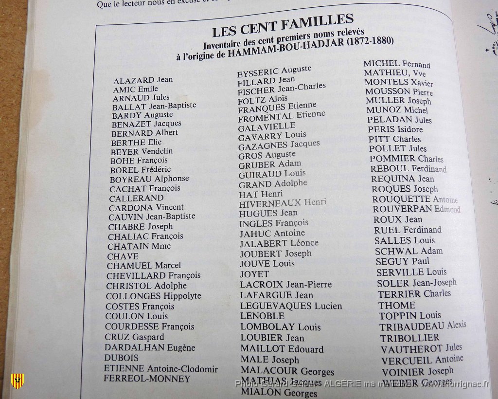 030 a partir livre sur bou hadjar.JPG - Document issu du livre sur Hammam-Bou-Hadjar.