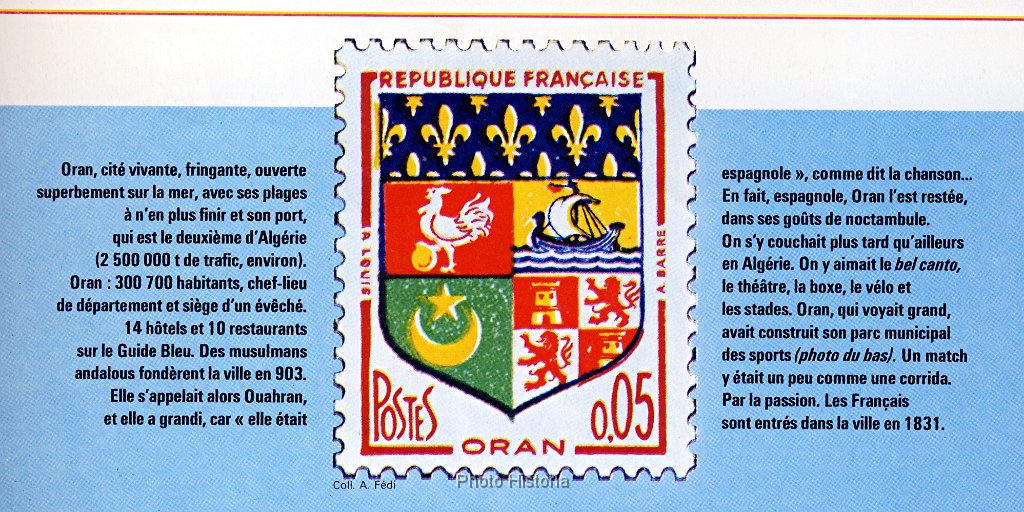 timbre d Oran N 222.jpg - Timbre d'Oran.  N° 222