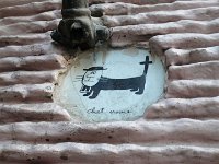 Déco en façade du café Le Vallauris