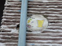 Déco en façade du café Le Vallauris