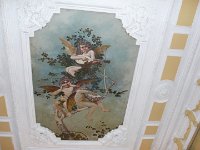 Plafond de l entree de l immeuble boulevard François Lescure ou vecu le maire d Oran Fouques Duparc