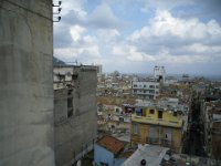 Vue de la mer et d'un bout du Murdjadjo à gauche depuis la terrasse du N° 11 rue Adolphe Cousin : voyage a oran 2012