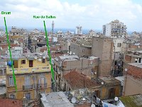 Vue en arrière de la terrasse du N° 11