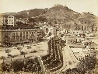 Oran vue sur la citadelle depuis la promenade de Letang. (BNF)