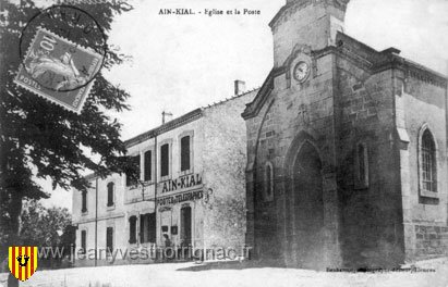 ain kial eglise la poste.jpg - L'église et la Poste