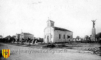 mairie place eglise et monuments aux morts.gif - La Mairie, La Place et le Monument aux Morts