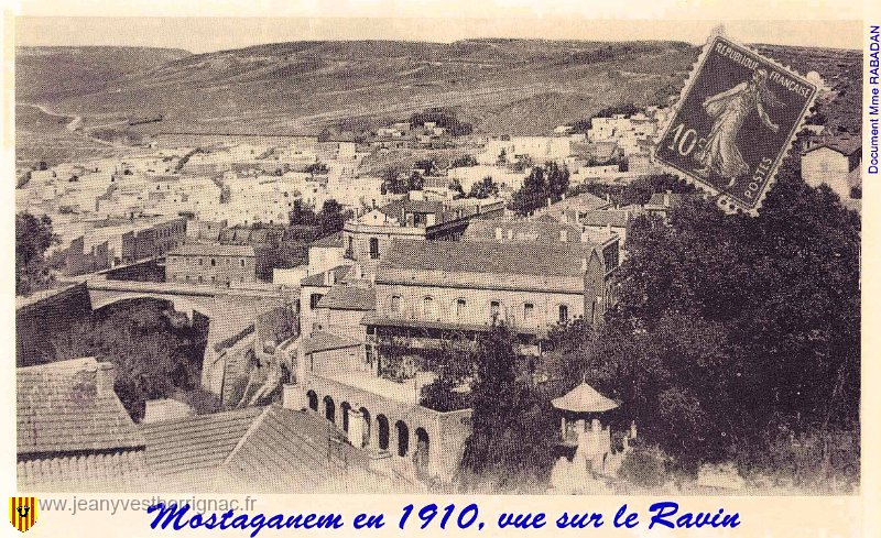 Mostaganem 1.jpg - Vue sur le Ravin. (Photo Rcho de l'Oranie)