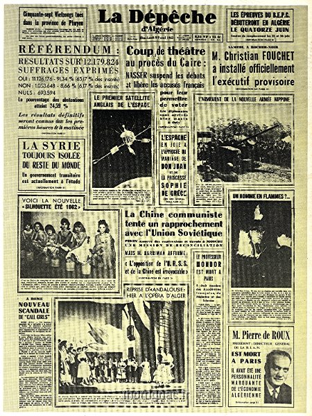La depeche d Algerie 8 et 9 avril 1962.jpg - La depeche d Algérie 8 et 9 avril 1962