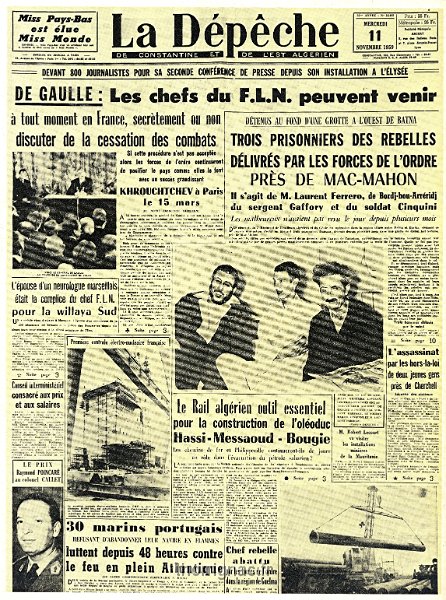 La depeche de Constantine et de l Est Algerien 11 novembre 1959.jpg - La depeche de Constantine et de l Est Algerien 11 novembre 1959