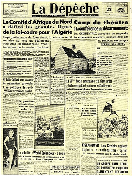 La depeche de Constantine et de l Est Algerien 22 aout 1957.jpg - La depeche de Constantine et de l Est Algerien 22 aout 1957