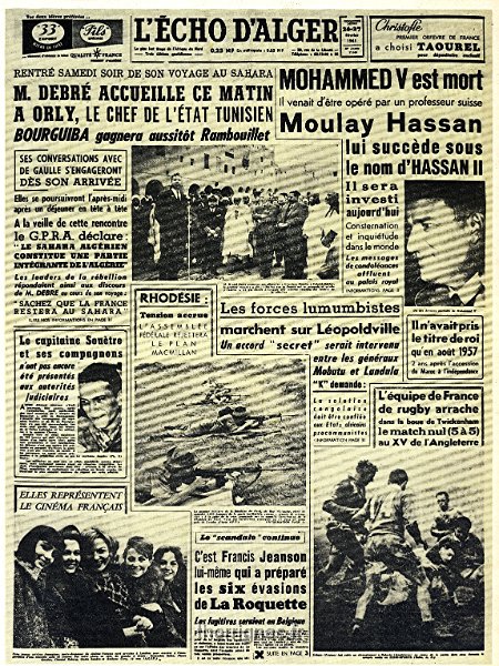 Echo d Alger 26 et 27 fevrier 1961.jpg - Echo d Alger 26 et 27 fevrier 1961