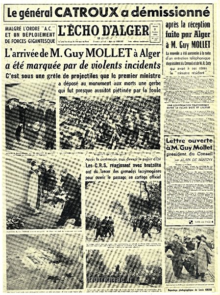 Echo d Alger 7 fevrier 1956.jpg - Echo d Alger 7 février 1956