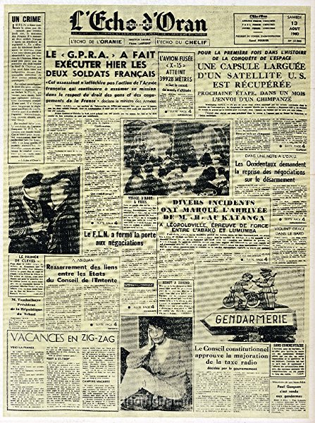 Echo d Oran 13 aout 1960.jpg - Echo d Oran 13 aout 1960