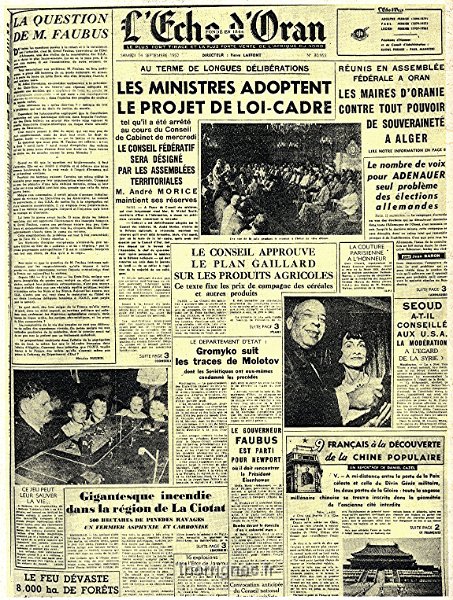 Echo d Oran 14 septembre 1957.jpg - Echo d Oran 14 septembre 1957