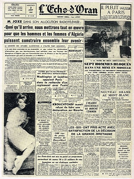 Echo d Oran 2 aout 1961.jpg - Echo d Oran 2 aout 1961
