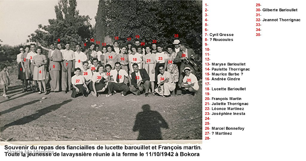 Les jeunes de Lavayssiere en 1942.jpg - Les jeunes de Lavayssière en 1942