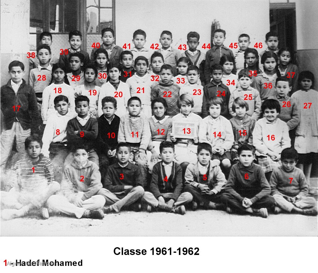 classe 1961 62 numerote avec nom.jpg - Classe 1961-1962