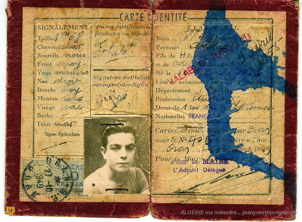 Carte identite Andre.jpg - La carte d'identité de André Wéghaus